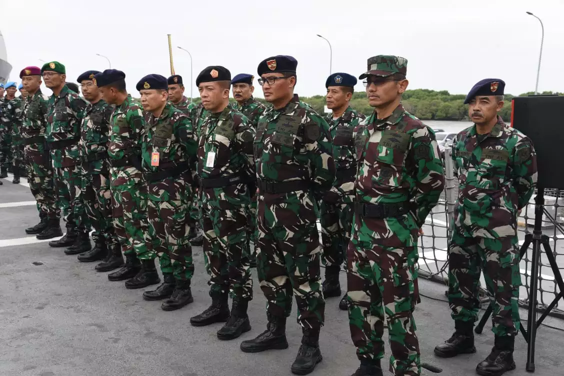 Dansathanlan Hadiri Penutupan Latihan Pratugas Satgas MTF TNI Konga