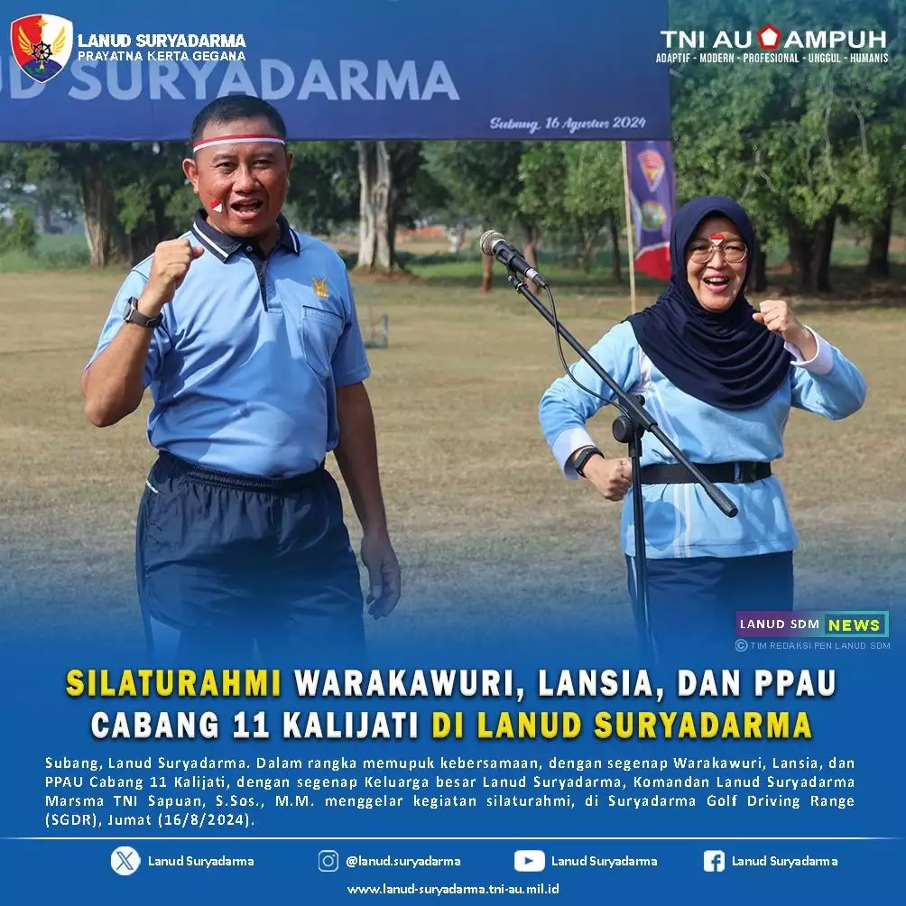 Silaturahmi Warakawuri Lansia Dan Ppau Cabang Kalijati Di Lanud