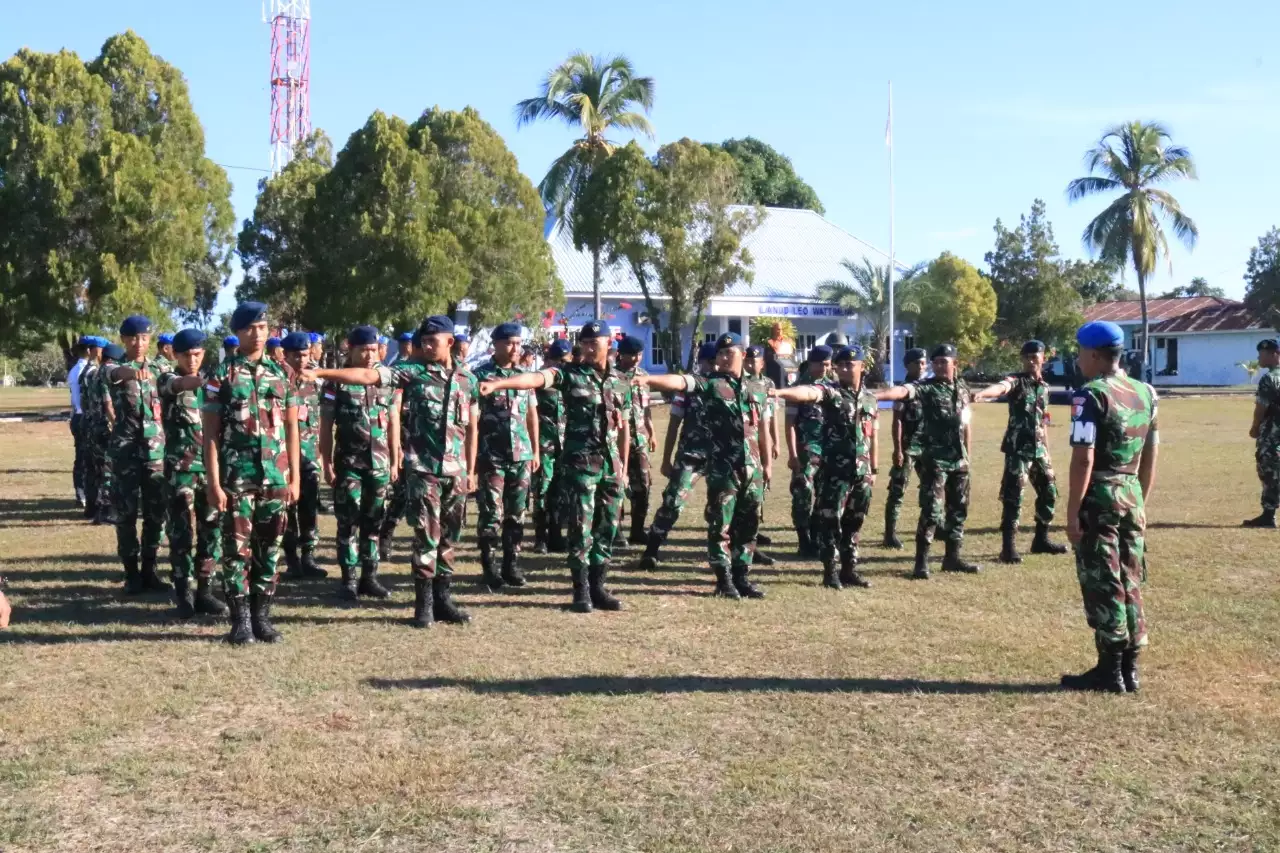 Tingkatkan Kedisiplinan Militer Personel Lanud Leo Wattimena Laksanakan ...