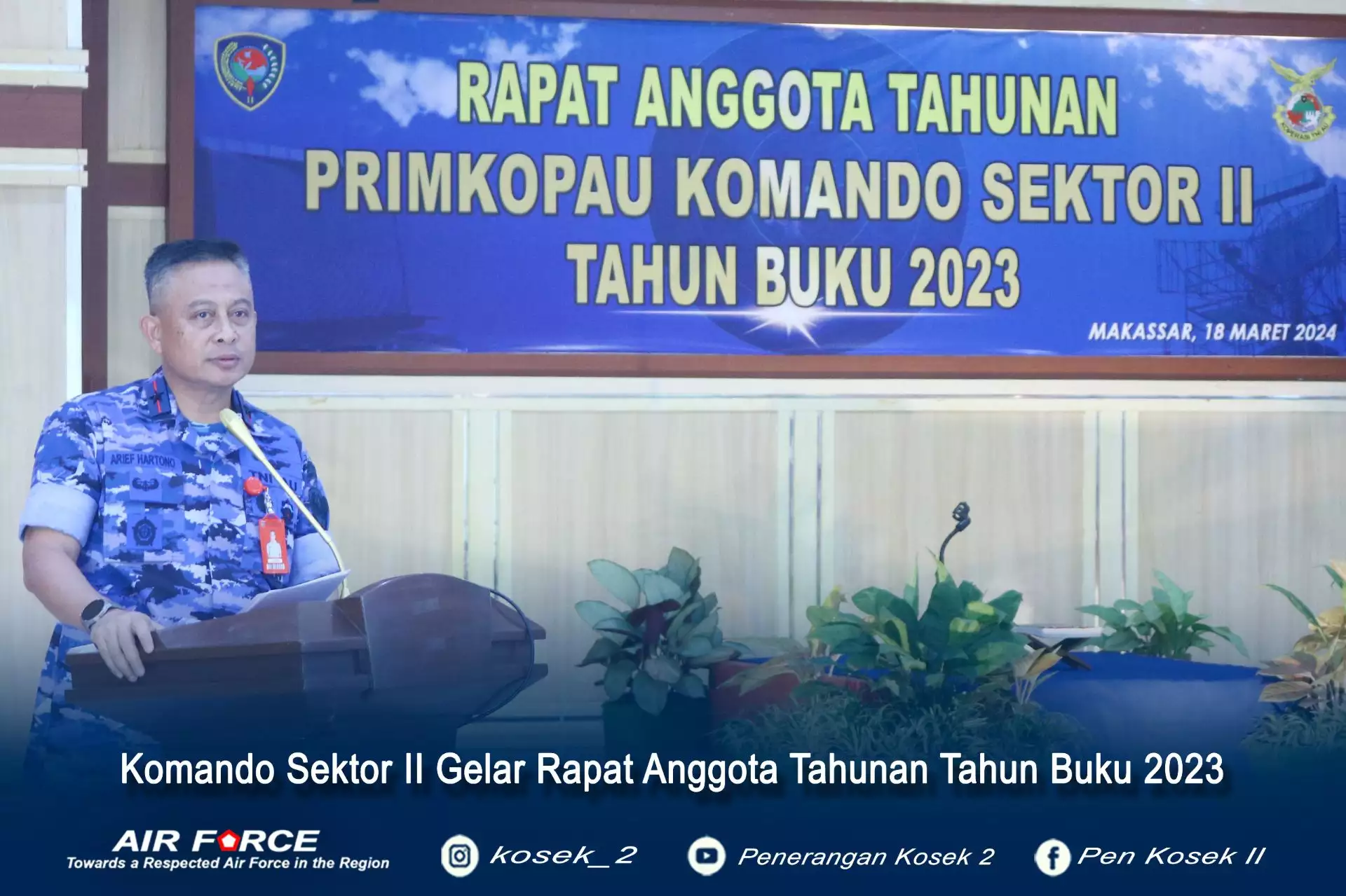 ﻿Komando Sektor II Gelar Rapat Anggota Tahunan Tahun Buku 2023