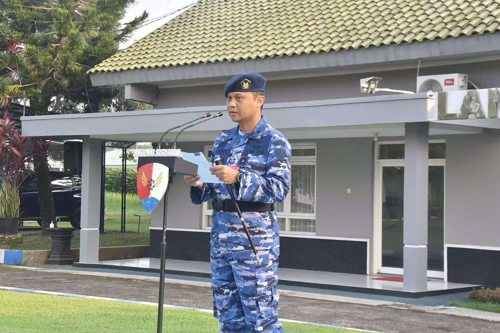 ﻿Bacakan Amanat Kasau, Komandan Lanud Jenderal Besar Soedirman Pimpin ...