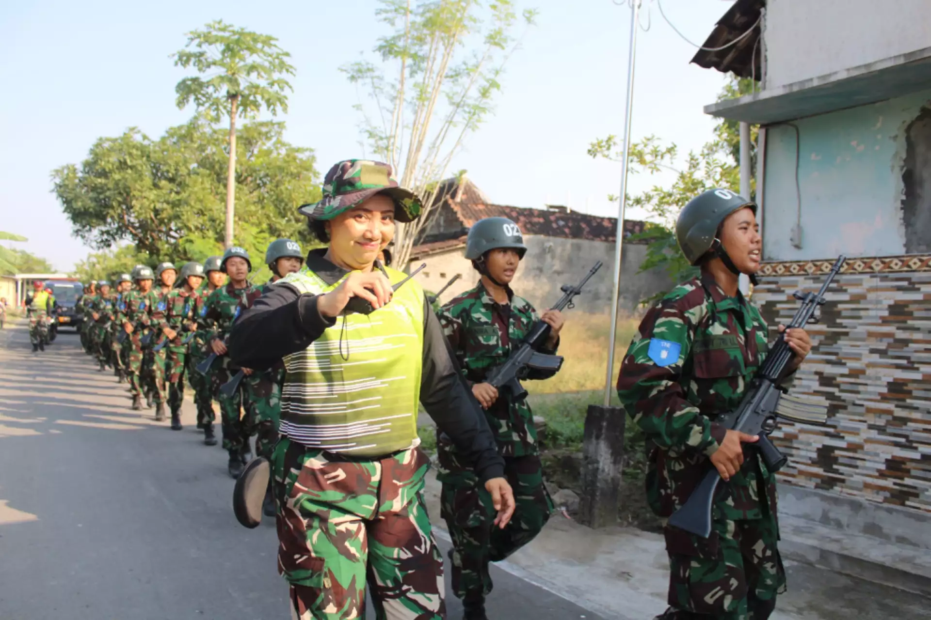 Prasis Semaba PK Wanita TNI AU A-53 Laksanakan Long March Di Ds. Dibal ...